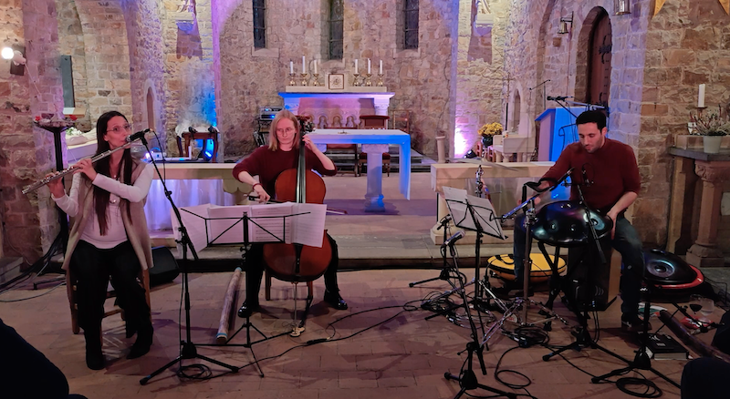 Concert – Handpan, flûte traversière et violoncelle